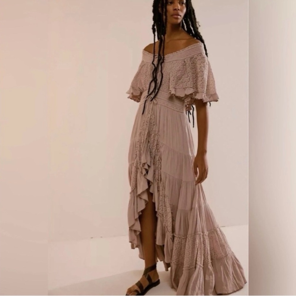 New Free People Dancing On Air Maxi Dress Sz  XS
